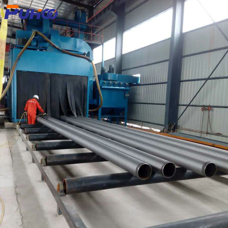 Steel Pipe Tersus iaculantur Blasting Machina